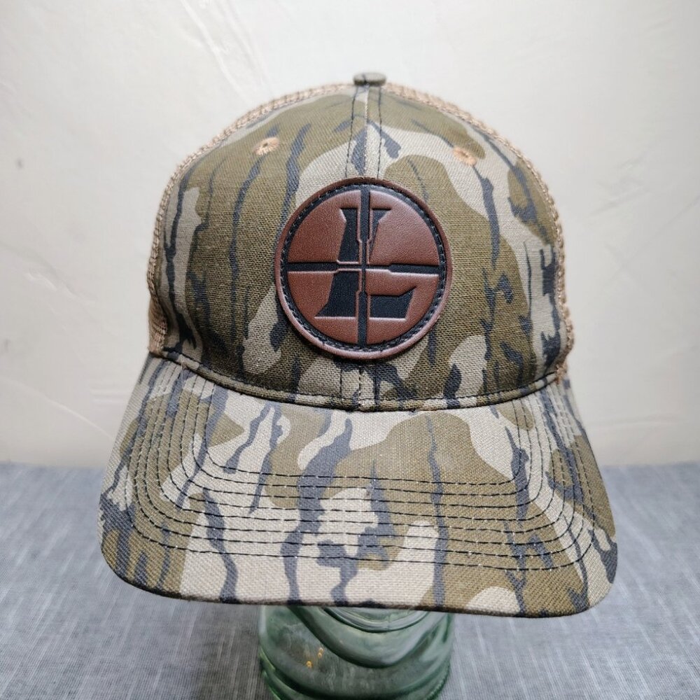 Leupold Optics Trucker Hat Cap‎ Snap Back Tree Bark Camo Mesh Hunting Work Men's